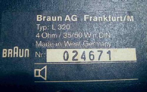 L320; Braun; Frankfurt (ID = 1402876) Speaker-P