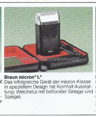 micron L; Braun; Frankfurt (ID = 2953711) Household Appliance