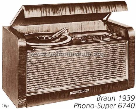 Phono 6740W; Braun; Frankfurt (ID = 707787) Radio