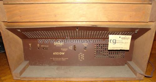 Phono-Super 650GW; Braun; Frankfurt (ID = 2081575) Radio