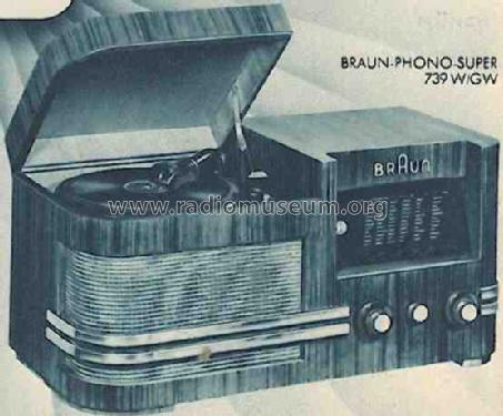 Phono-Super 739GW; Braun; Frankfurt (ID = 421537) Radio