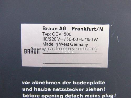 Regie 500 CEV500; Braun; Frankfurt (ID = 2108699) Radio