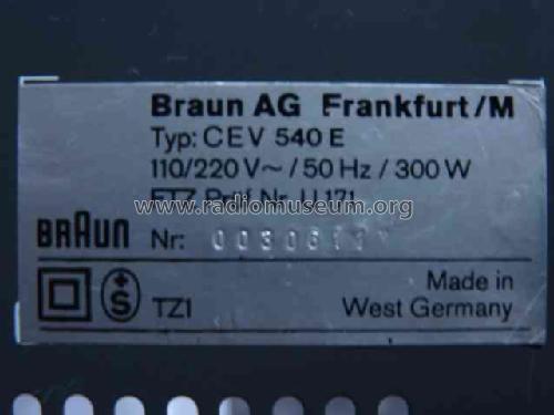 Regie 540E CEV540E; Braun; Frankfurt (ID = 1212198) Radio