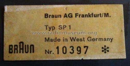 Schaltpult - Switch Box SP1; Braun; Frankfurt (ID = 1917573) Misc