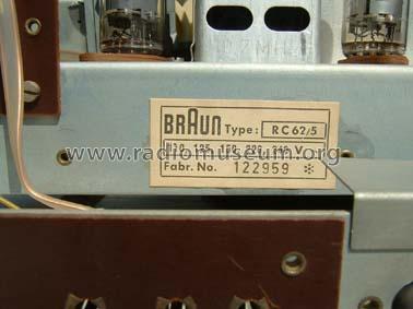 Studio 1 Ch= RC62/5; Braun; Frankfurt (ID = 126627) Radio
