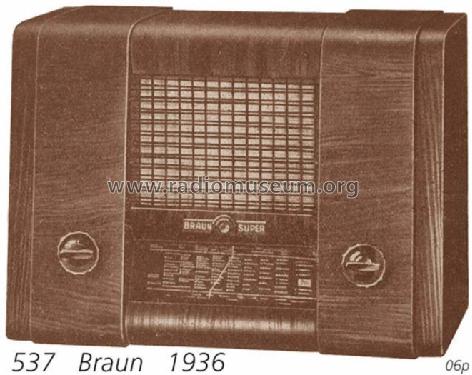Super 537W; Braun; Frankfurt (ID = 707779) Radio