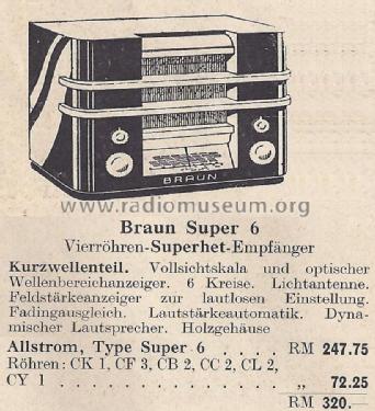 Super 6GW; Braun; Frankfurt (ID = 1401921) Radio