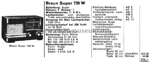 Super 739W; Braun; Frankfurt (ID = 2804810) Radio