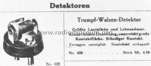 Trumpf-Walzendetektor ; Braun; Frankfurt (ID = 247295) Radio part