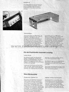 UKW-Transistor T 52; Braun; Frankfurt (ID = 2634216) Radio