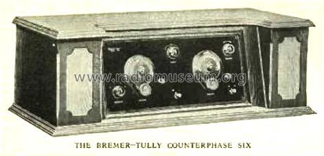 Counterphase 6; Bremer-Tully Mfg. Co (ID = 1389759) Radio
