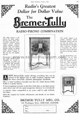 6-41; Bremer-Tully Mfg. Co (ID = 1433872) Radio