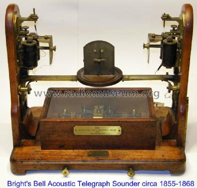 Bright's Bell Acoustic Telegraph ; Bright, Charles; (ID = 1263671) Morse+TTY
