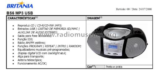 Rádio com CD BS6; Britânia (ID = 2612442) Radio