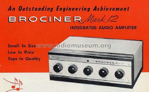 Mark 12 ; Brociner Electronics (ID = 579934) Ampl/Mixer