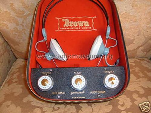 Diplomat Personal Auditorium Headphones; Brown S. G. Ltd.; (ID = 987991) Altri tipi