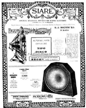 Disc 1 ; Brown S. G. Ltd.; (ID = 1930840) Parlante