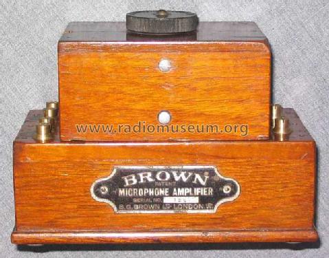 Microphone Amplifier Type C; Brown S. G. Ltd.; (ID = 365380) Ampl/Mixer