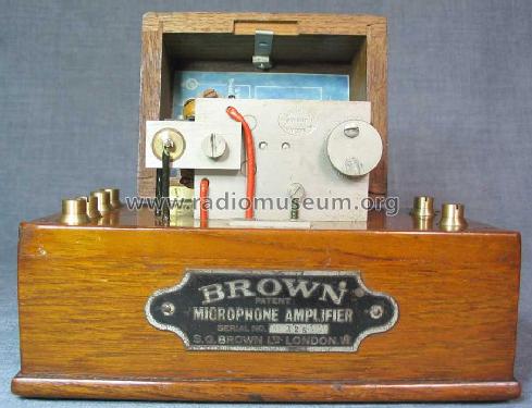 Microphone Amplifier Type C; Brown S. G. Ltd.; (ID = 365381) Ampl/Mixer