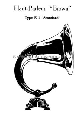 Horn Speaker Type E1 Standard; Brown S. G. Ltd.; (ID = 2214427) Speaker-P