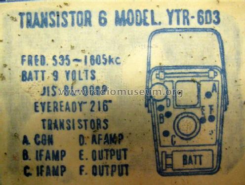 Browni Six Transistor YTR-603; CBC Charles Brown (ID = 849421) Radio