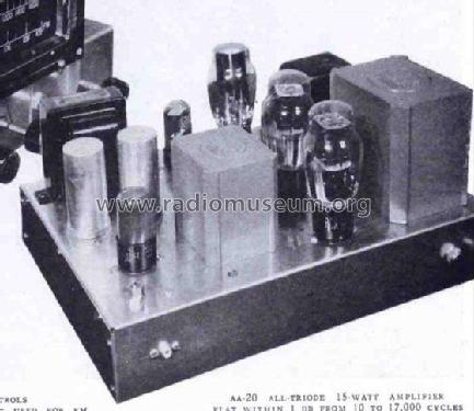 AA-20 Triode Audio Power Amplifier; Browning (ID = 2592739) Ampl/Mixer