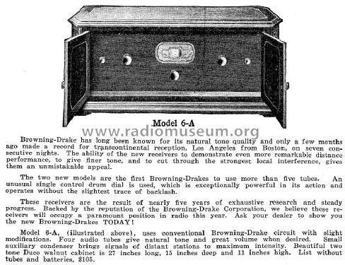 6A; Browning-Drake Corp. (ID = 1144502) Radio