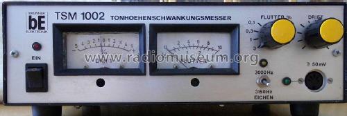 Tonhoehenschwankungsmesser TSM1002; Brunner Elektronik, (ID = 2015110) Equipment