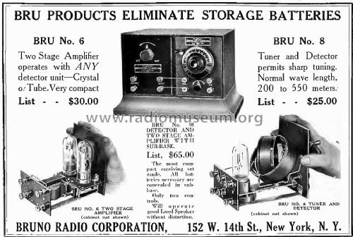 BRU No. 8; Bruno Radio Corp.; (ID = 2334600) Radio