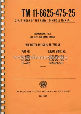 Military Analog Multimeter ME-70/PSM-6; MILITARY U.S. (ID = 2661774) Equipment