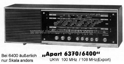 Apart 6400; Bruns; Hamburg (ID = 1608224) Radio