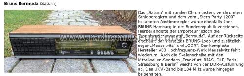 Bermuda ; Bruns; Hamburg (ID = 1829667) Radio