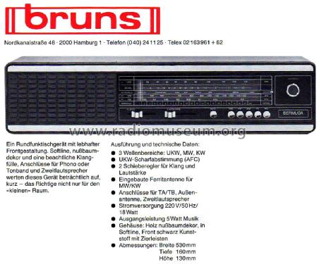 Bermuda ; Bruns; Hamburg (ID = 2403739) Radio