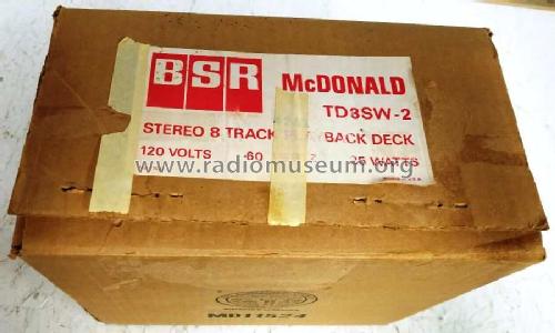 BSR McDonald 8 Track Stereo Player TD8SW-2; BSR Monarch; Great (ID = 2386929) R-Player