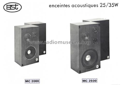 3-Way Speaker System MC 2000; BST, Bisset Groupe (ID = 1882568) Parleur