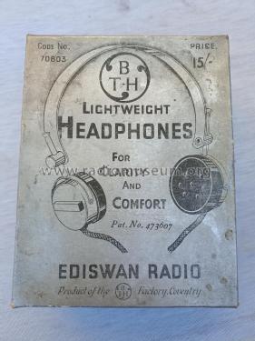 Headphones ; BTH B.T.H., British (ID = 2766388) Parlante