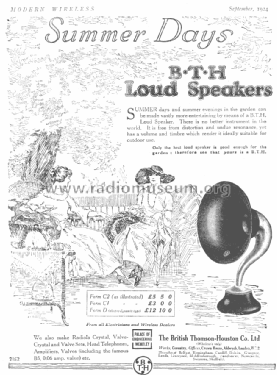 Form C2; BTH B.T.H., British (ID = 1545262) Speaker-P