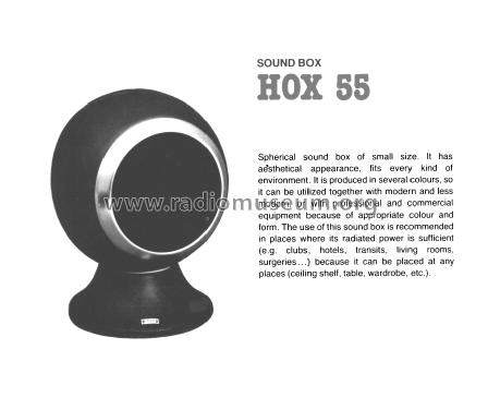 Ball speaker HOX-55; BEAG - Budapesti (ID = 1615232) Speaker-P