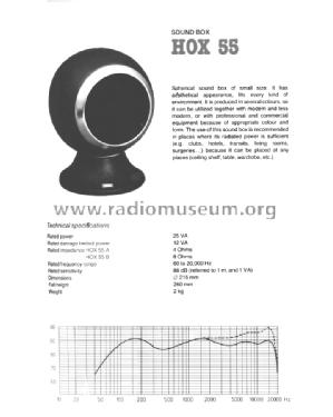 Ball speaker HOX-55; Budapesti (ID = 1615233) Speaker-P