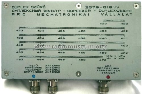 Duplex Szűrő - Duplexer - Duplexweiche 2S79-819 /A /B; Budapesti (ID = 2661031) Misc