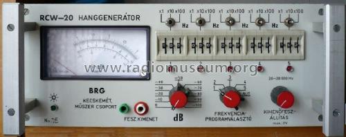 Hanggenerátor- Sound generator RCW-20; Budapesti (ID = 969811) Equipment