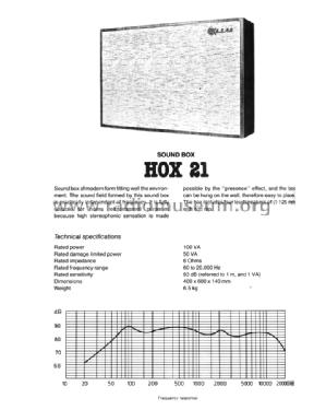 Hi-Fi Box HOX-21; BEAG - Budapesti (ID = 1615213) Speaker-P