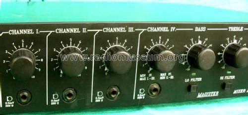 Magister Mixer Amplifier MAG 100; BEAG - Budapesti (ID = 1158248) Ampl/Mixer