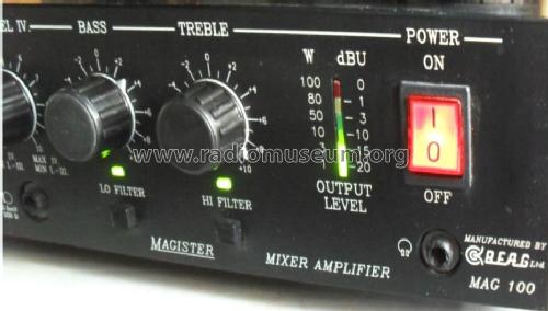 Magister Mixer Amplifier MAG 100; BEAG - Budapesti (ID = 1158249) Ampl/Mixer