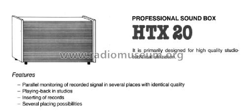 Professional Sound Box HTX-20; BEAG - Budapesti (ID = 1615302) Parleur