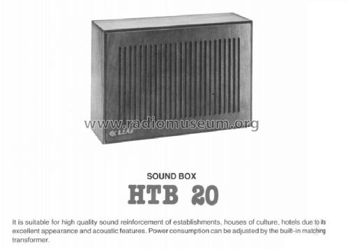 Sound Box HTB-20; BEAG - Budapesti (ID = 1615312) Speaker-P