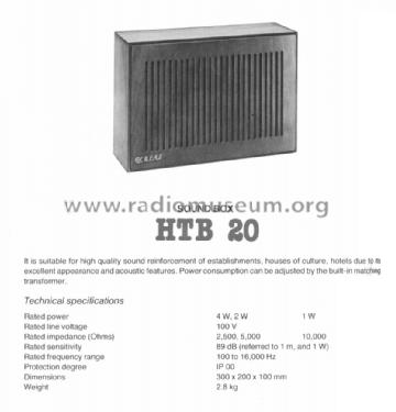 Sound Box HTB-20; BEAG - Budapesti (ID = 1615313) Speaker-P