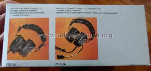 Stereo Headphones FDS-26-200; BEAG - Budapesti (ID = 2070343) Parleur