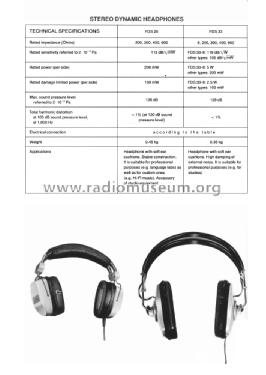 Stereo Headphones FDS-26-400; BEAG - Budapesti (ID = 1614848) Speaker-P