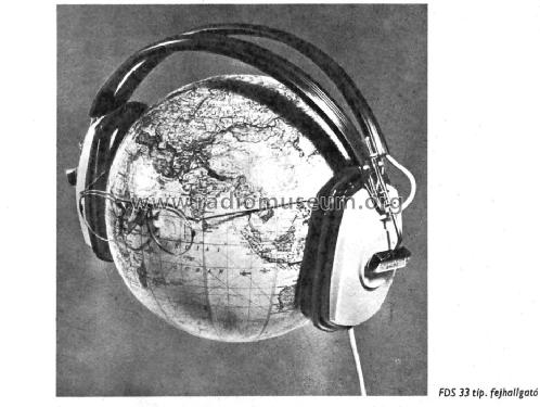 Stereo Headphones FDS-33; Budapesti (ID = 1525576) Speaker-P